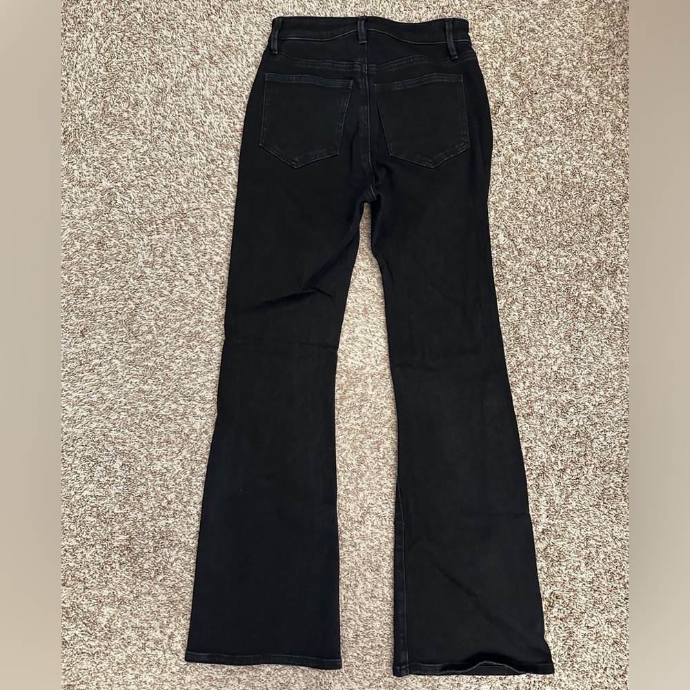 Ann Taylor Boot Cut Jeans, Black, Curvy Fit Size 0 - Picture 2 of 3